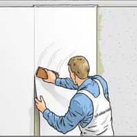 نصاب کاغذ دیواری رباط کریم  نصب پوستر