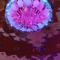 لوستر کریستالی موزیکال|لوستر و چراغ آویز|زرقان, |دیوار