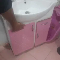 کابینت وکمددیواری هایگلاس ترک درحد نو|جاکفشی، کمد، دراور|فارسان, |دیوار