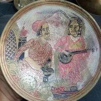 دیوارکوب برنجی قدیمی قلمکاری