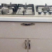 گاز صفحه ای استیل همراه با کابینت|اجاق گاز و لوازم برقی پخت‌وپز|اهواز, سپیدار|دیوار