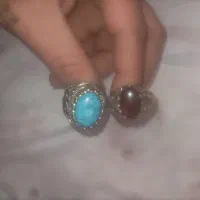 فیروزه و عقیق سرخ