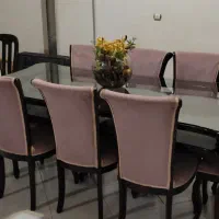 میز ناهار خوری 8 نفره با چوب آبنوس