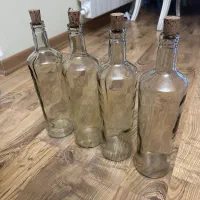 بطری شیشه ای درب چوب پنبه