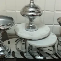 سرویس پذیرایی استیل نقره ای