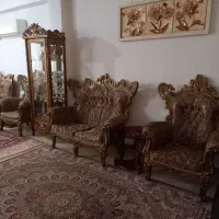 مبل استیل همراه با جلو مبلی میزنهارخوری