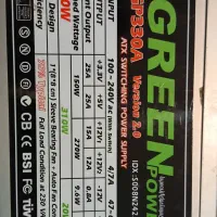 منبع تغذیه گرین ۳۳۰ وات توان