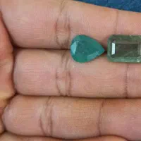 ۲عدد زمرد شناسنامه دار طبیعی