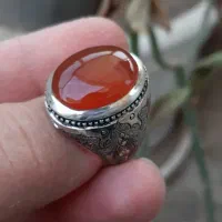 انگشتر عقیق سرخ یمنی