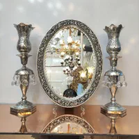 آینه شمعدان قلمزنی ( سیاه قلم )