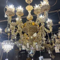 لوستر کریستال و دایکاست ۸شعله یاقوت|لوستر و چراغ آویز|اصفهان, بوستان ناژوان|دیوار