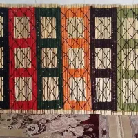 چیت گل دار|گلیم، جاجیم، گبه|ایلام, |دیوار