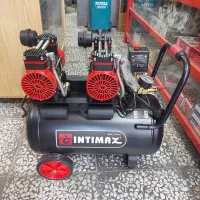 پمپ باد کمپرسور هوا ۵۰ لیتری سایلنت دو موتور