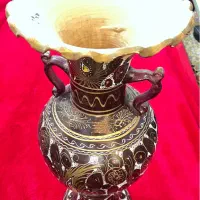 گلدان سفالی قجری بزرگ