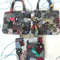 کیفهای مطلسه دوزی شده