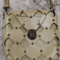 کیف طلایی مدل لوزی