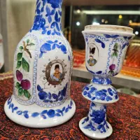 کوزه قلیون و سر قلیون زمان قاچار|کلکسیون اشیاء عتیقه|صدرا-فارس, فاز ۱|دیوار