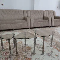 میز عسلی شیشه ای