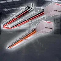 هیتر تابشی لوله ای صنعتی، گرماتاب، هیتر ایستاده