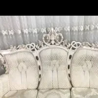 مبل استیل  هفت نفره چوب راش