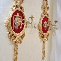 شمعدان دیواری سه شاخه مدل فرشته