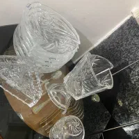 پیشدستی و جا چاقویی طرح خورشیدی کریستال