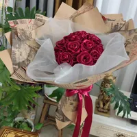 گل رز روبانی|گل مصنوعی|جهرم, |دیوار