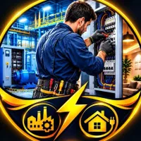 برقکاربرق کارصنعتی سیم کش سیمکشی رفع اتصال برقکاری