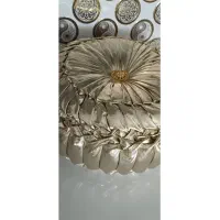 کوسن طلایی لوکس دست دوز|صنایع دستی و سایر لوازم تزئینی|نیشابور, شهرک رسولی|دیوار