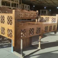 تخت‌ سنتی چوب روسی تحویل رایگان|تخت و سرویس خواب|شیراز, محراب|دیوار