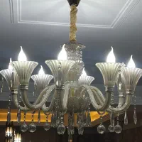 لوستر کریستالی هشت شعله وارداتی