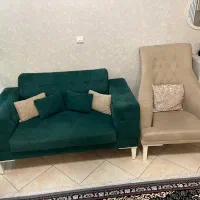 مبل ۷نفره مدل چستر بسیار تمیز و بدون فرو رفتگی|مبلمان خانگی و میز عسلی|قرچک, شهرک طلائیه|دیوار