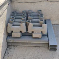 کلاهک و لوله دودکش نسوز ۱۰عدد نو