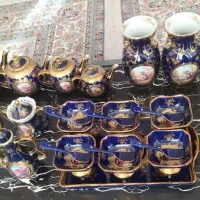 چینی سورمه ای طلا کوب لیلی و مجنون