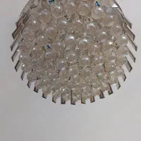 لوستر سقفی کریستال دو عدد کاملا سالم