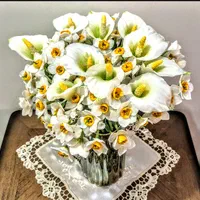 گل مصنوعی نو، نرگس 7 گل و شیپوری، بشکل کاملا طبیعی|گل مصنوعی|تهران, اوقاف|دیوار