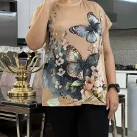 تیشرت قواره بزرگ نخ پنبه