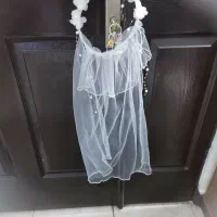 لباس عروس همراه با تور سر|کفش و لباس بچه|تنکابن, |دیوار