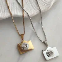 گردنبند استیل دوربین عکاسی 5904