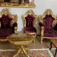 مبلمان ۷ نفره استیل در حد نو|مبلمان خانگی و میز عسلی|مشهد, شهید فرامرز عباسی|دیوار