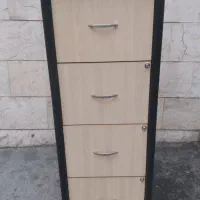 فایل کشو اداری ۴کشو چوبی بلند کاملا درحدنو