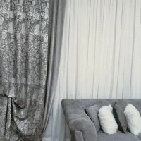 پنل پرده طوسی