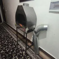 کباب پز دودکش دار راضی استیل