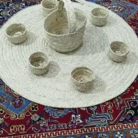 فروش سفره حصیری،  زنبیل،  کلاه،  زیر دیگی