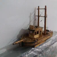 کشتی چوبی|کلکسیون اشیاء عتیقه|کرمانشاه, |دیوار