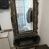 اینه شمعدان تمیز در حد نو|آینه|تاکستان, |دیوار