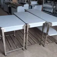 میزکار استیل/سینک ظرفشویی صنعتی/ترولی آبچکان