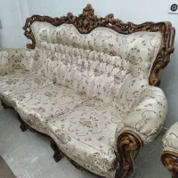 مبل ۹ نفره سالم با کاور لوستر ۱۵شاخه و میز تلوزیون|مبلمان خانگی و میز عسلی|تهران, تولید دارو|دیوار