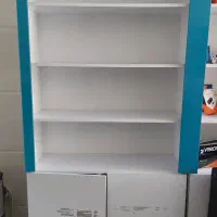 قفسه فروشگاهی MDF ایستاده کمد دار مناسب برای مغازه