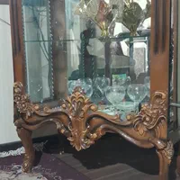 بوفه سلطنتی چوبی شیک|بوفه، ویترین، کنسول|شیراز, لاله|دیوار